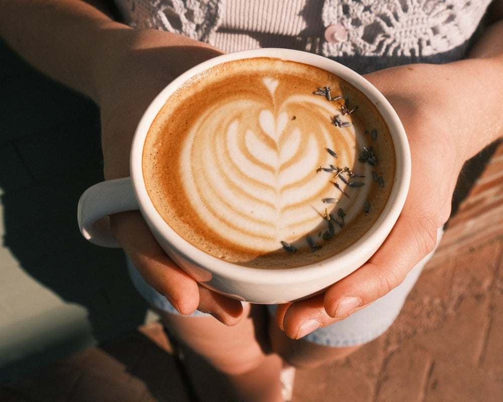 Put a Spring In Your Step with a Lavender Latte.