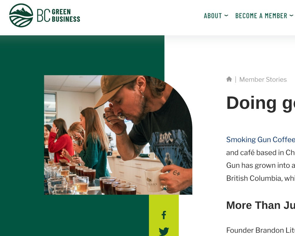 Is your coffee green? You bet it is!