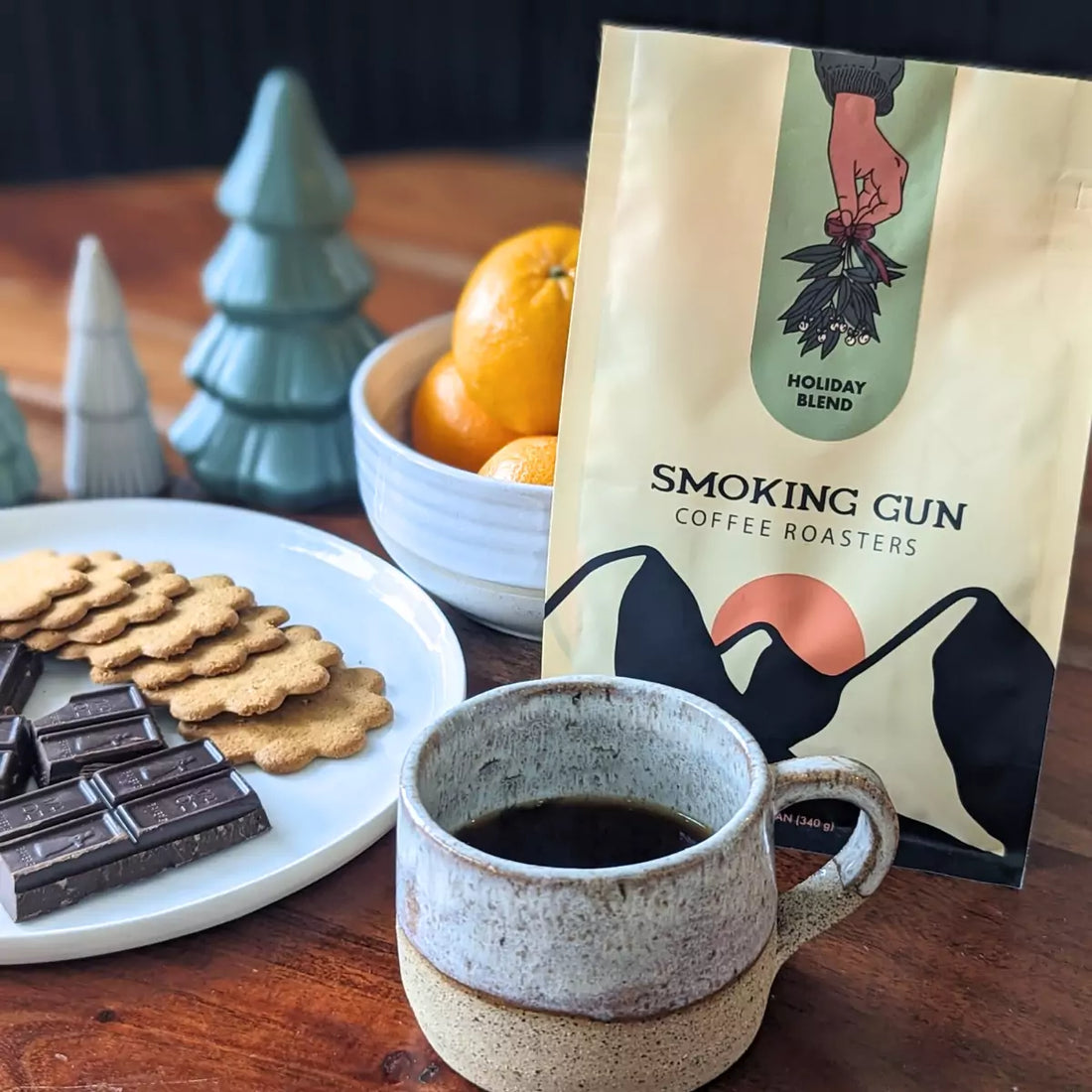 Sip your way into the Holidays with Smoking Gun Coffee's Holiday Blend