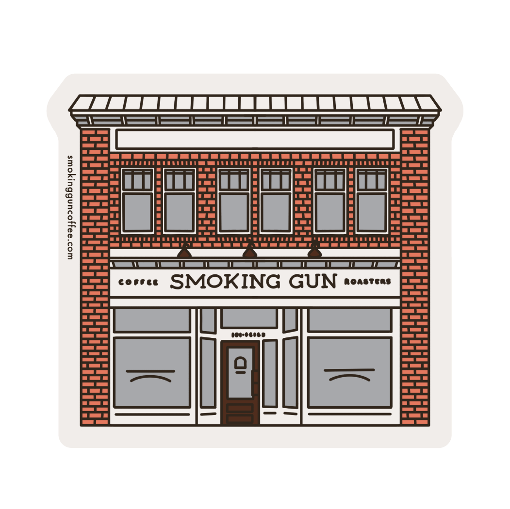 Smoking Gun Cafe | Die Cut Sticker