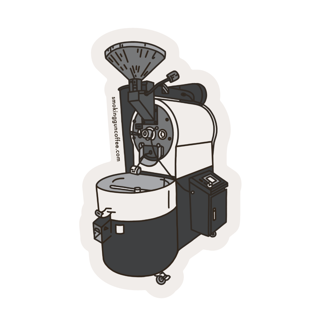 Coffee Roaster | Die Cut Sticker – Smoking Gun Coffee